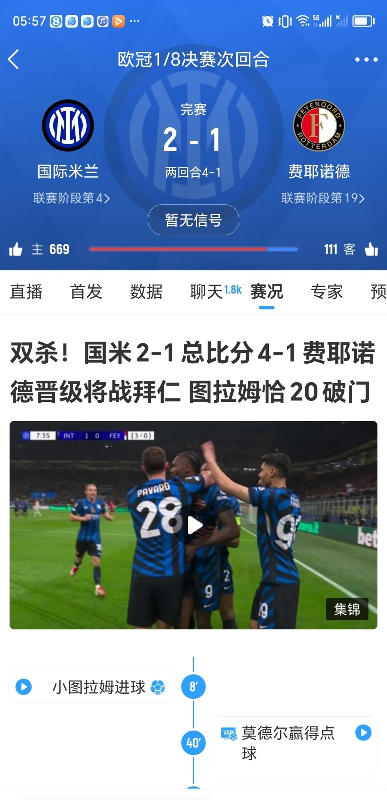 切尔西苦战逆转,国米遗憾落败 切尔西苦战逆转,国米遗憾落败